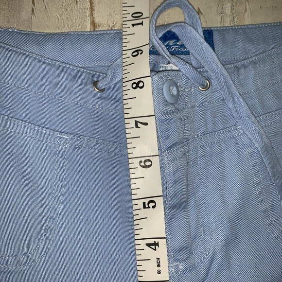 Vintage Pants Capris Y2K 90's Venus Girl Trap Light Blue Drawstring Waist Sz 0 - Picture 5 of 9